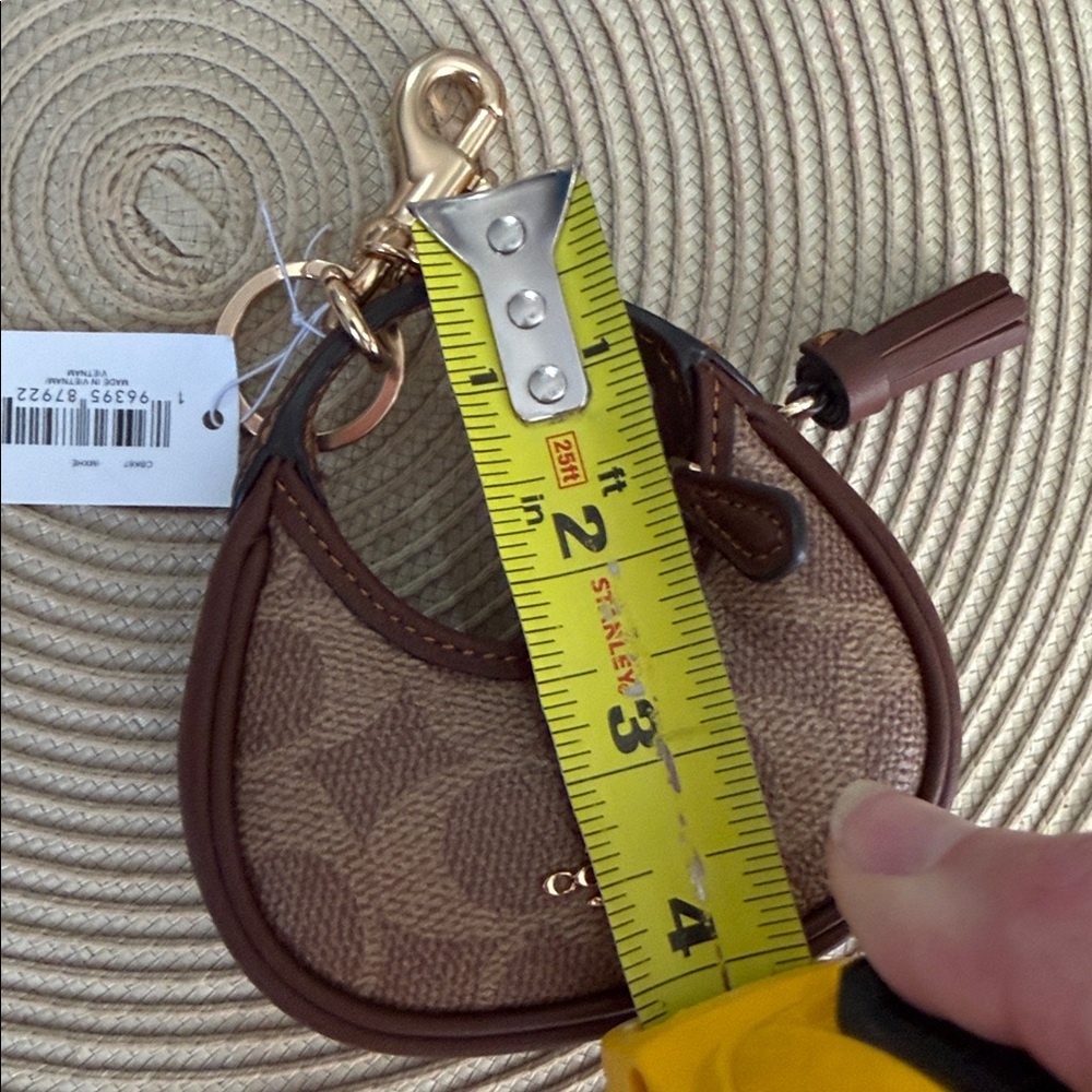 NWT Coach leather Monogram Mini Keychain/Charm Coin Bag - Picture 14 of 14